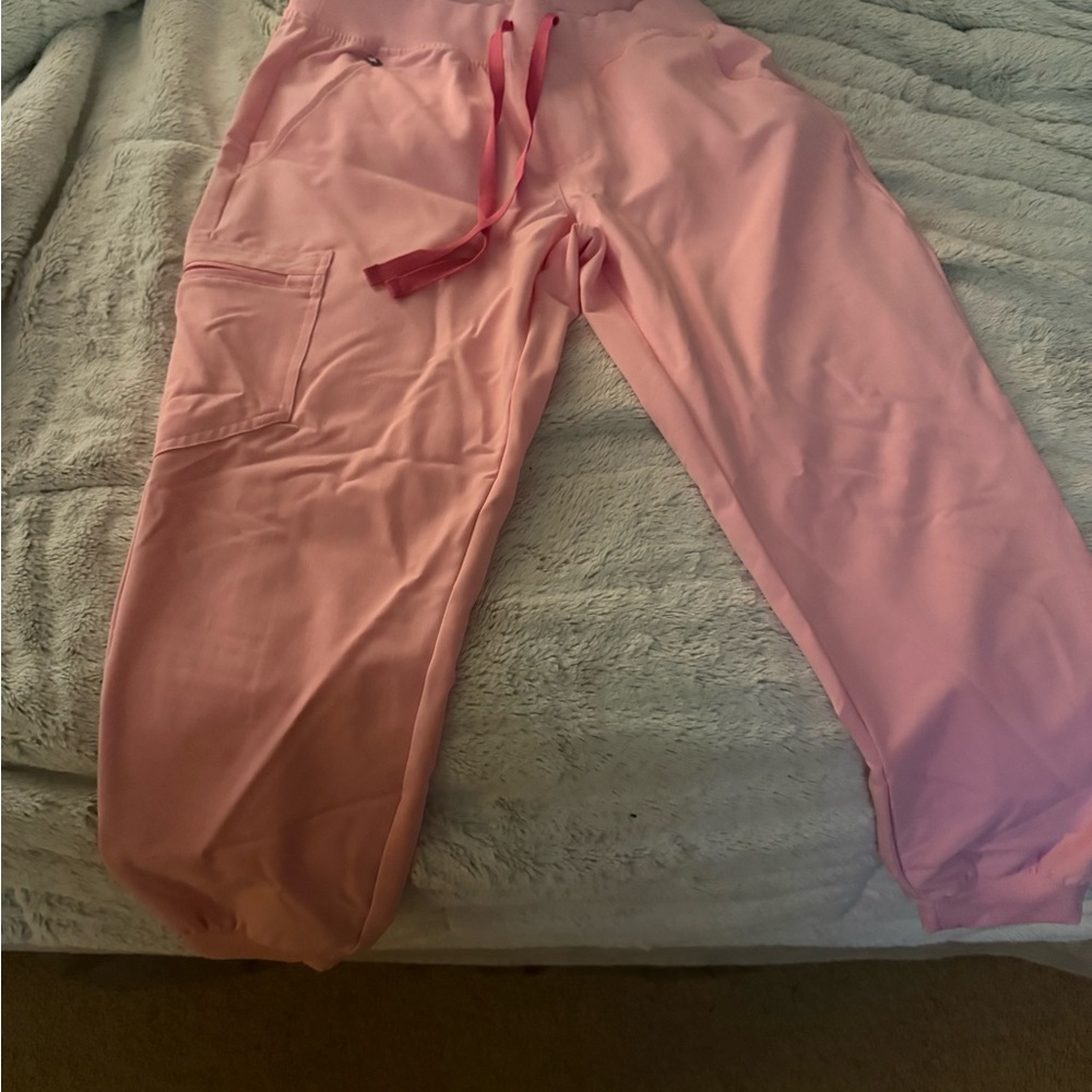 Baby pink Figs scrub pants